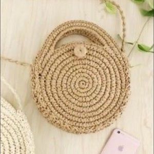 Woven Round Bali Crossbody